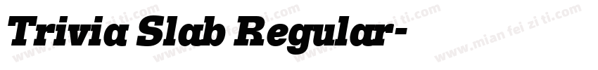 Trivia Slab Regular字体转换